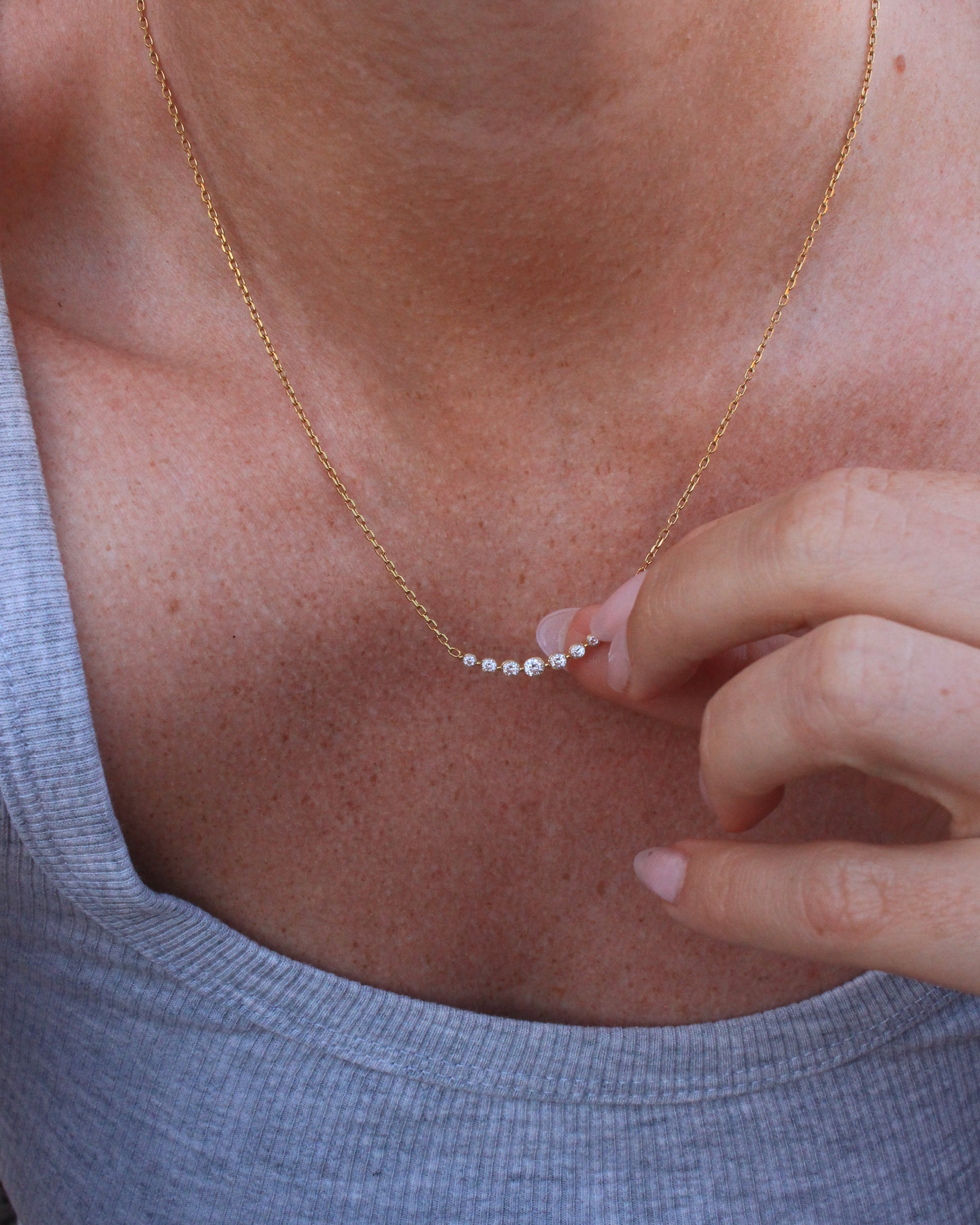 Athens zircon necklace