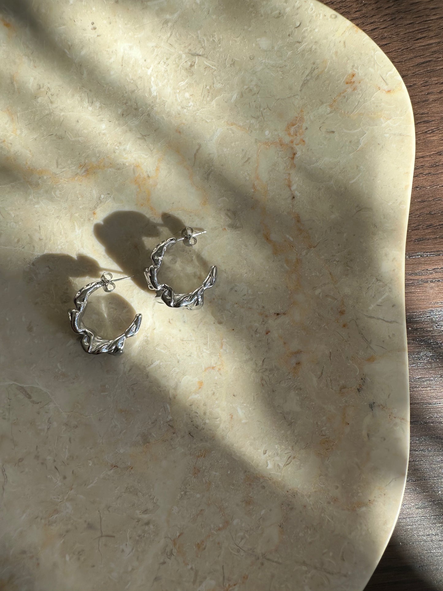 Chloe Silver hoop earrings