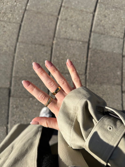 Venice gold band ring