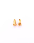 Seville twisted gold hoops