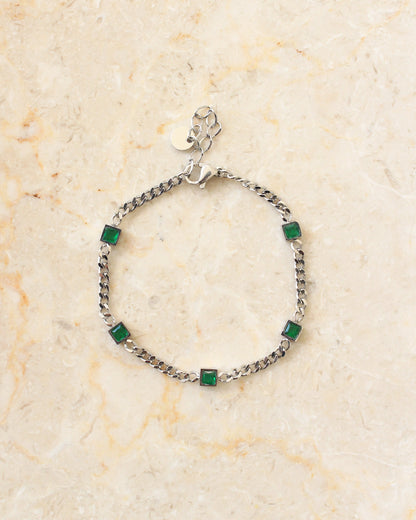 Ionian crystal bracelet silver