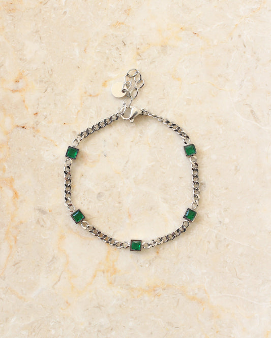 Ionian crystal bracelet silver