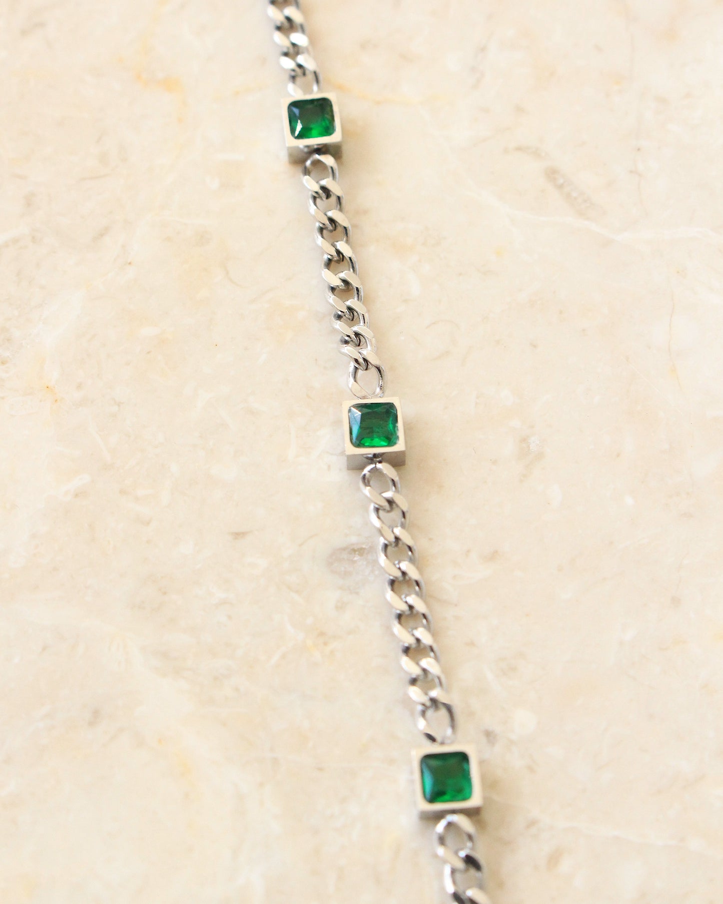 Ionian crystal bracelet silver