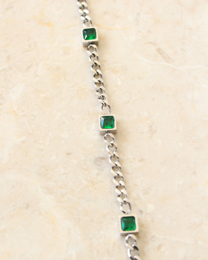 Ionian crystal bracelet silver