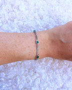 Ionian crystal bracelet silver
