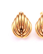 Cortina ribbed drop earrigns