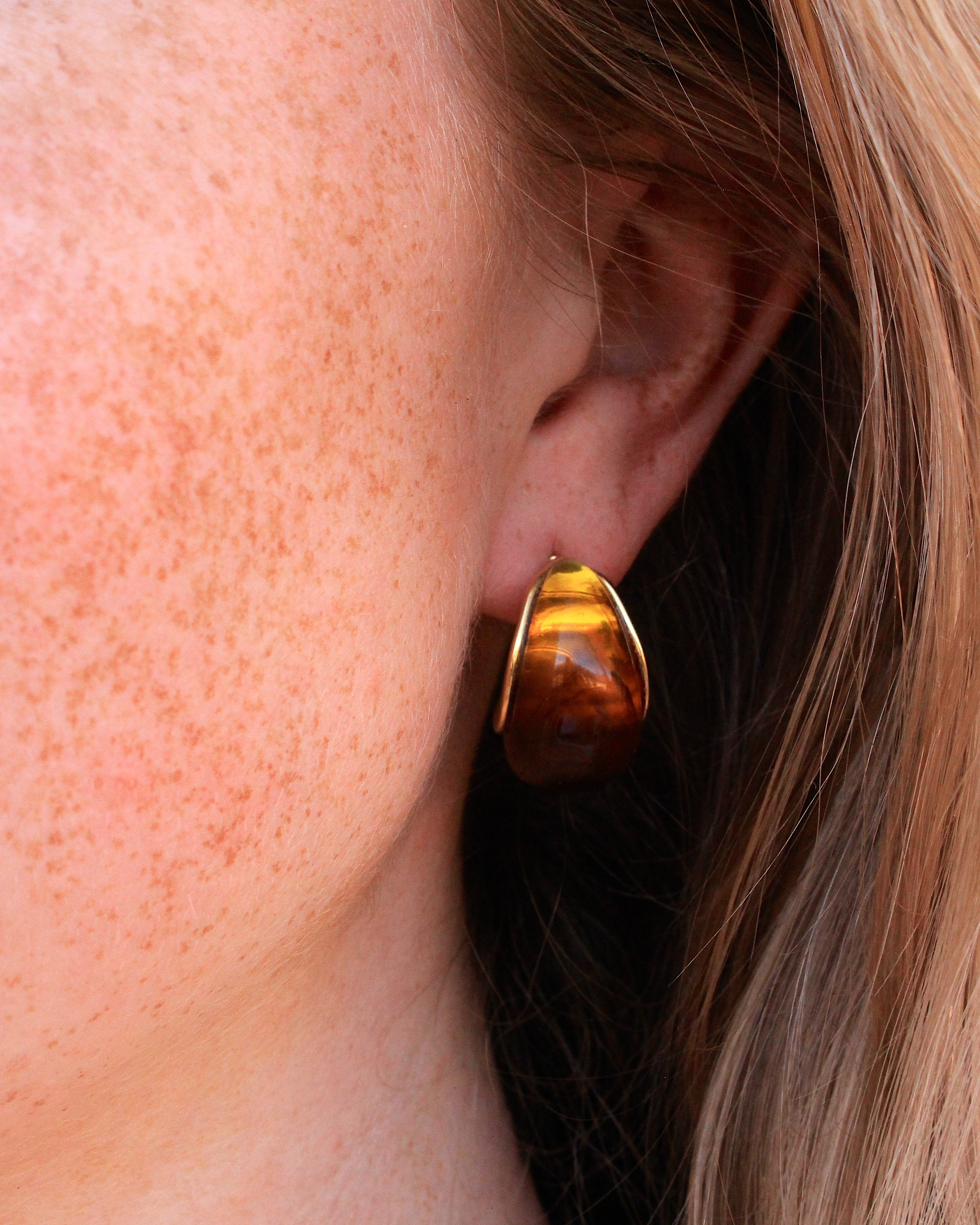 Calabria Amber drop Earrings