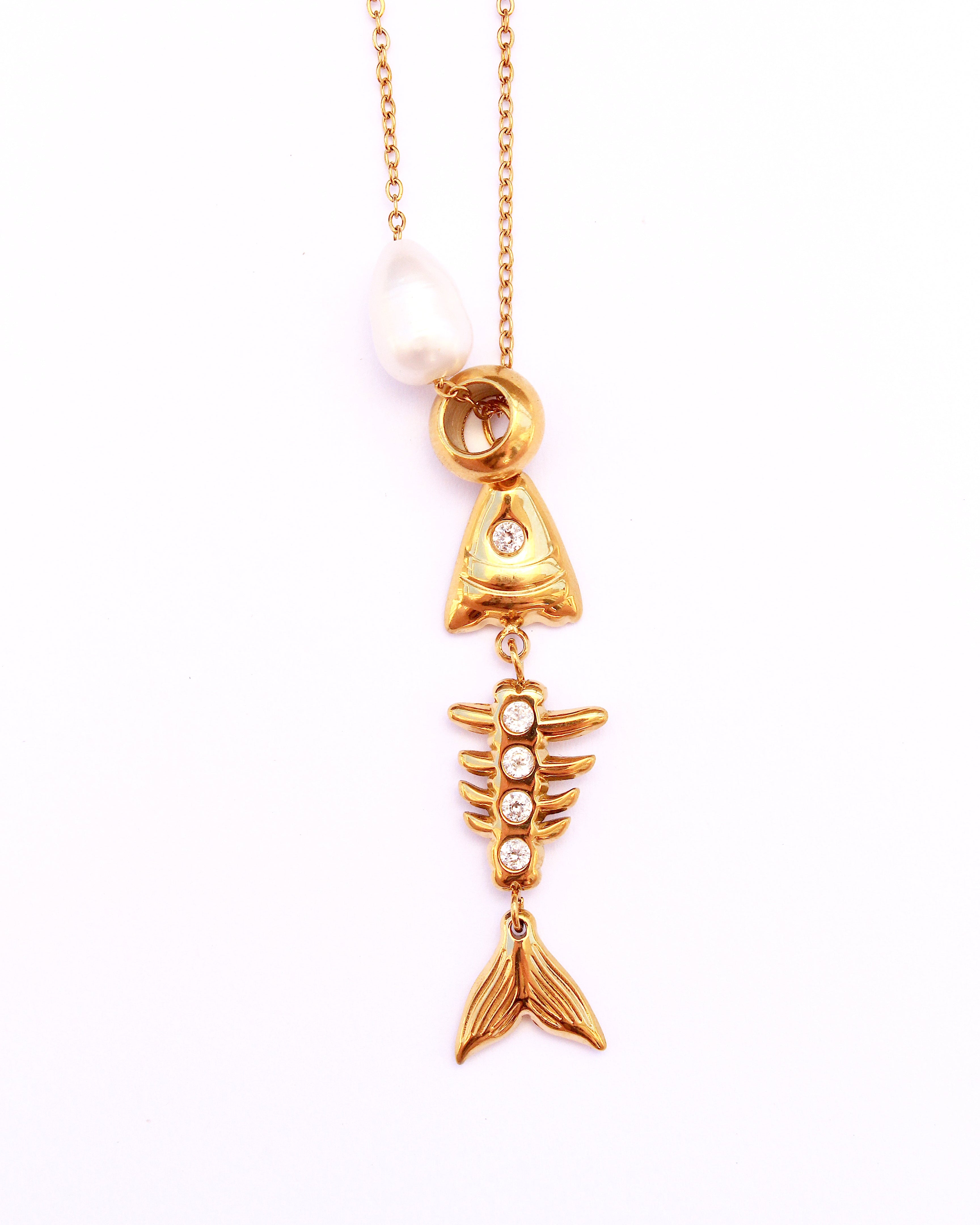 Tahiti fish necklace