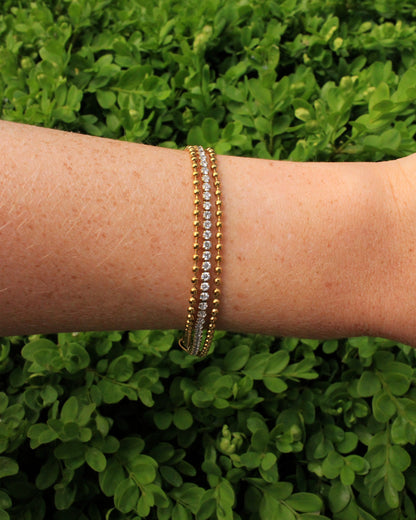 Tulum crystal bracelet guld