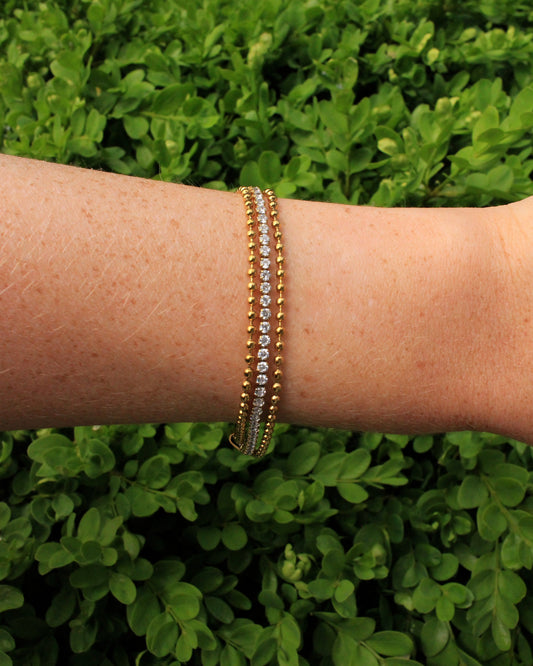 Tulum crystal bracelet guld