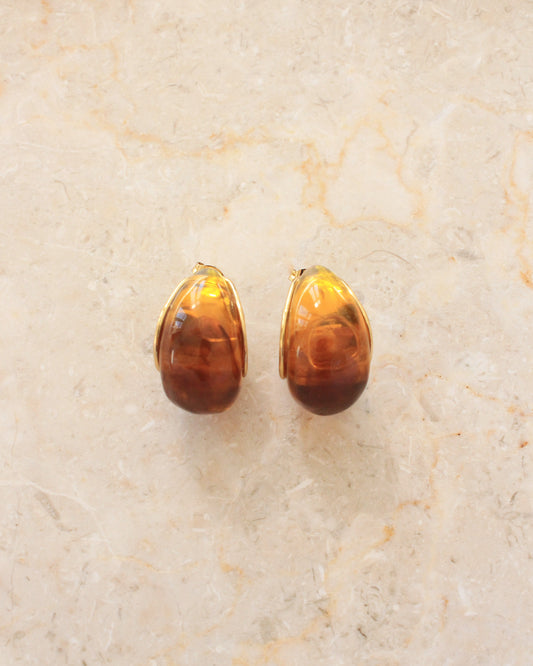 Calabria Amber drop Earrings