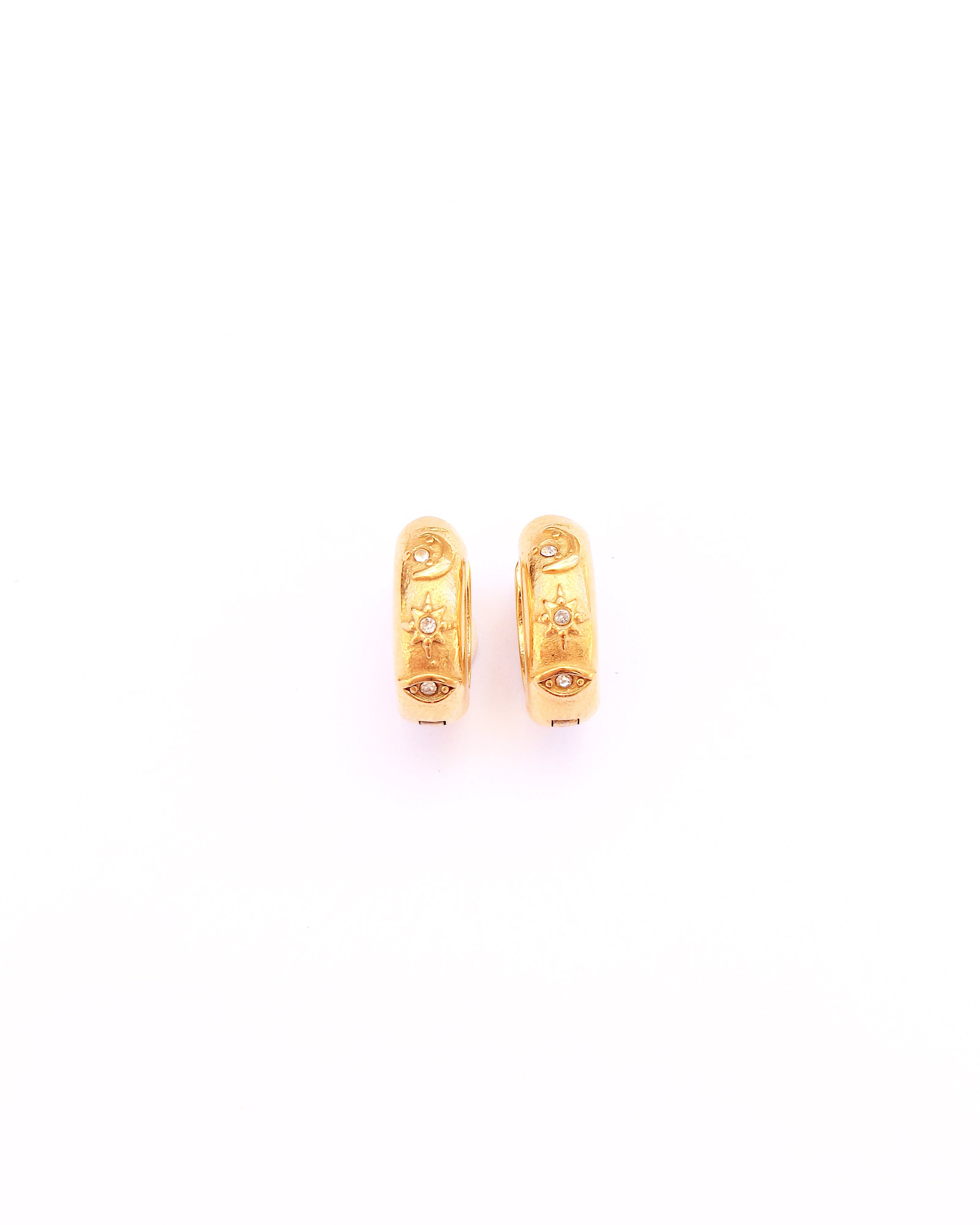 Celestún zircon mini hoops gold