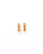 Veneto irregular hoop earrings