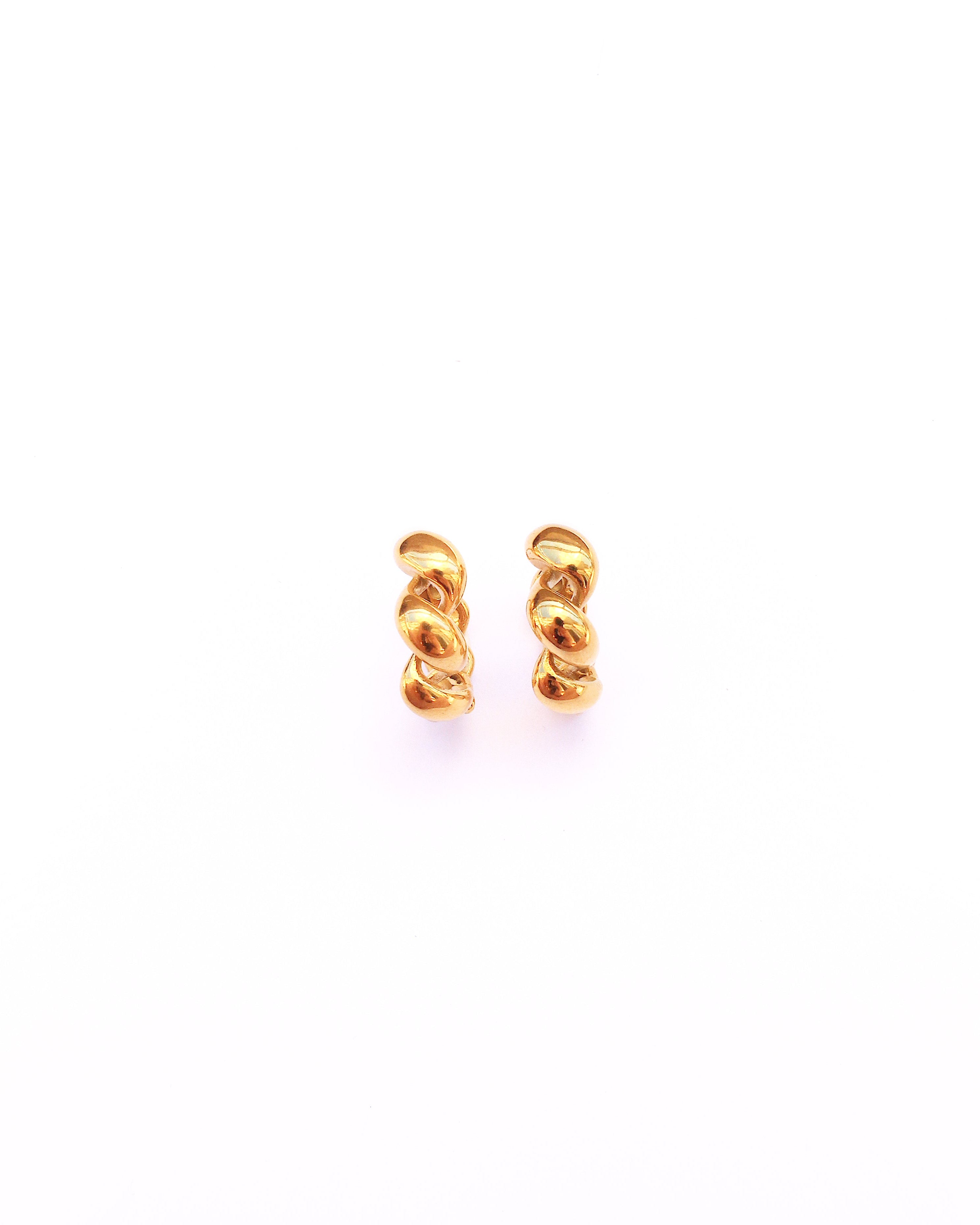 Veneto irregular hoop earrings