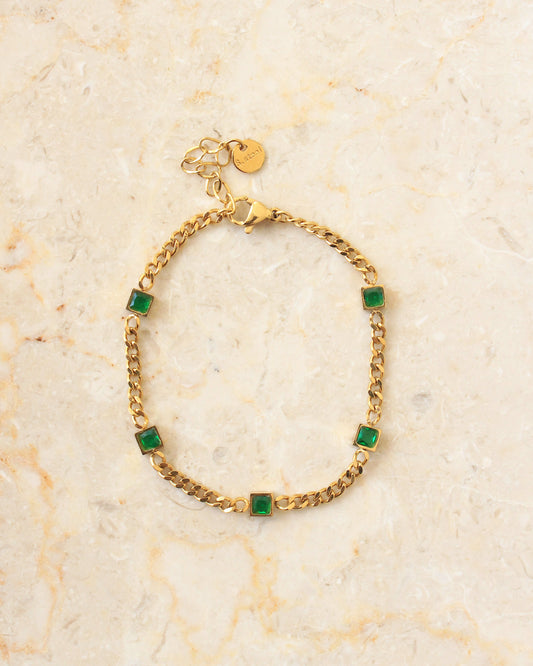 Ionian crystal bracelet guld