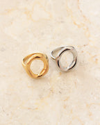 Irregular ring silver