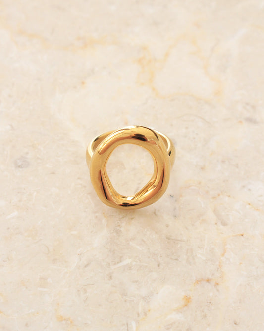 Como irregular ring guld