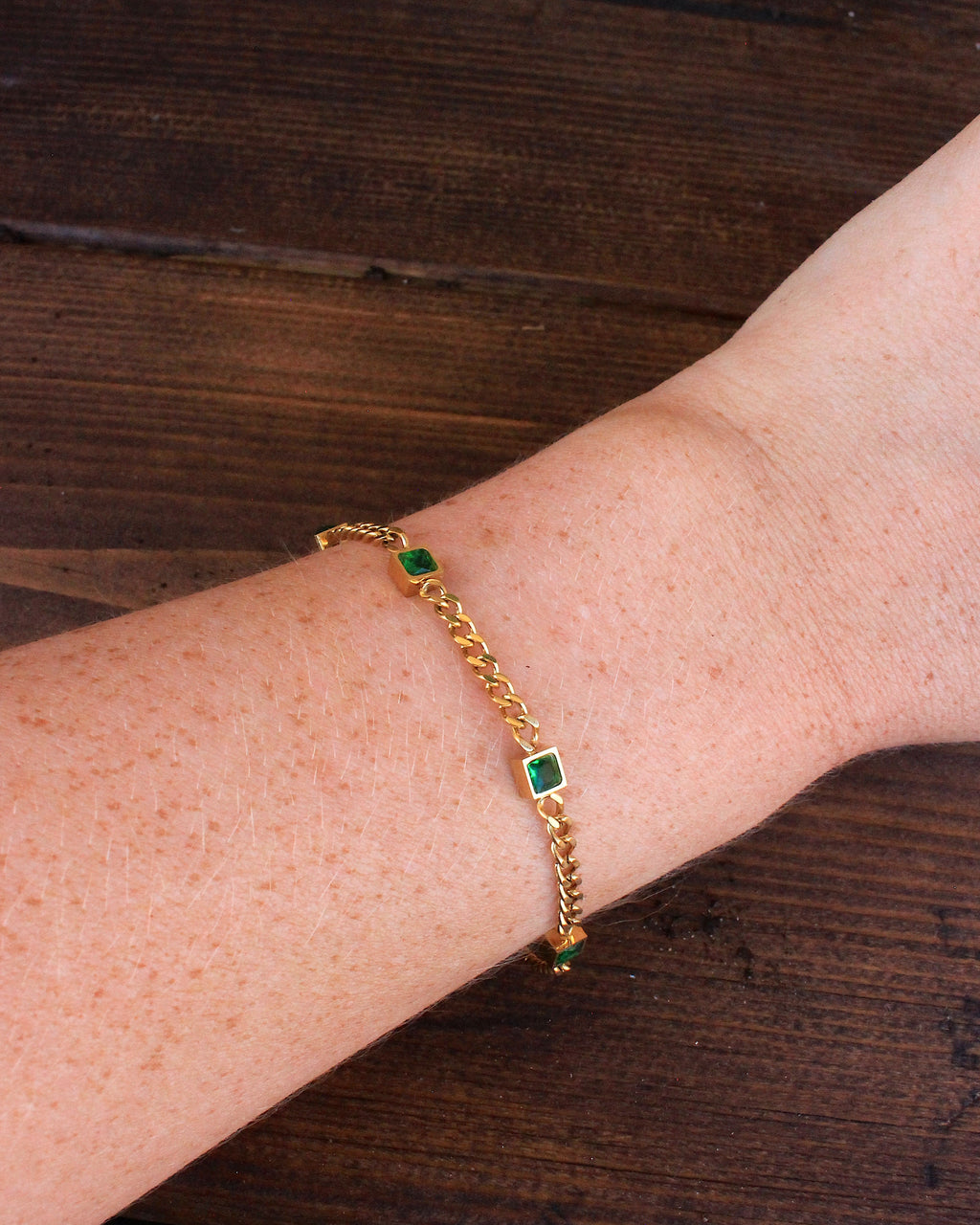 Ionian crystal bracelet gold