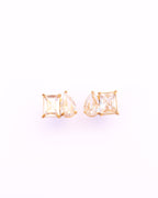 Dalmatia double zircon stud earrings