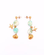 Isabela turkois shell earrings
