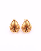 Cortina ribbed drop earrigns