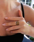 Monaco crystal ring
