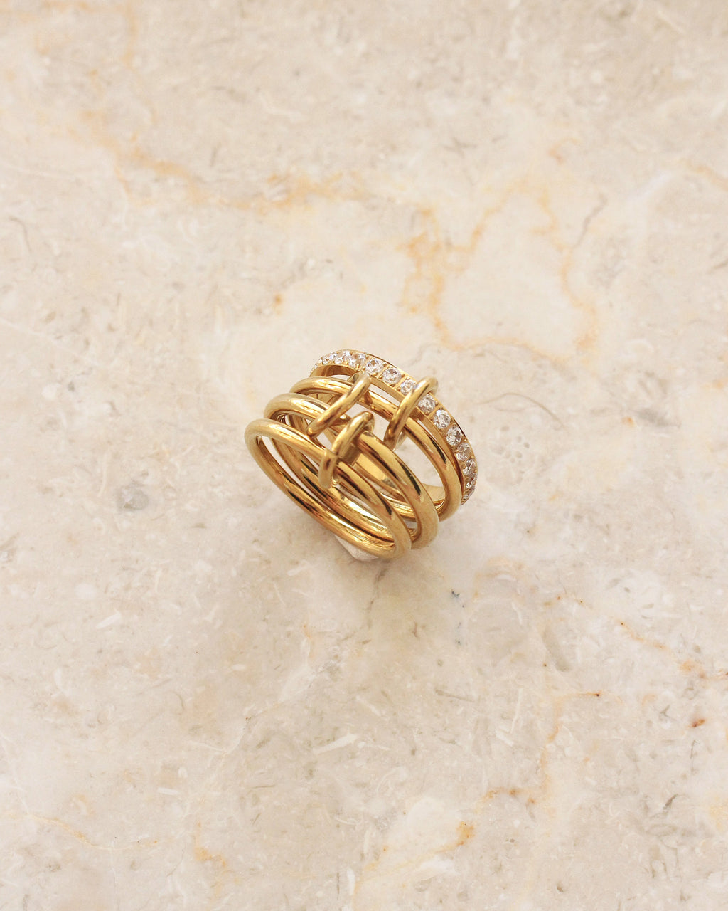 Monaco crystal ring