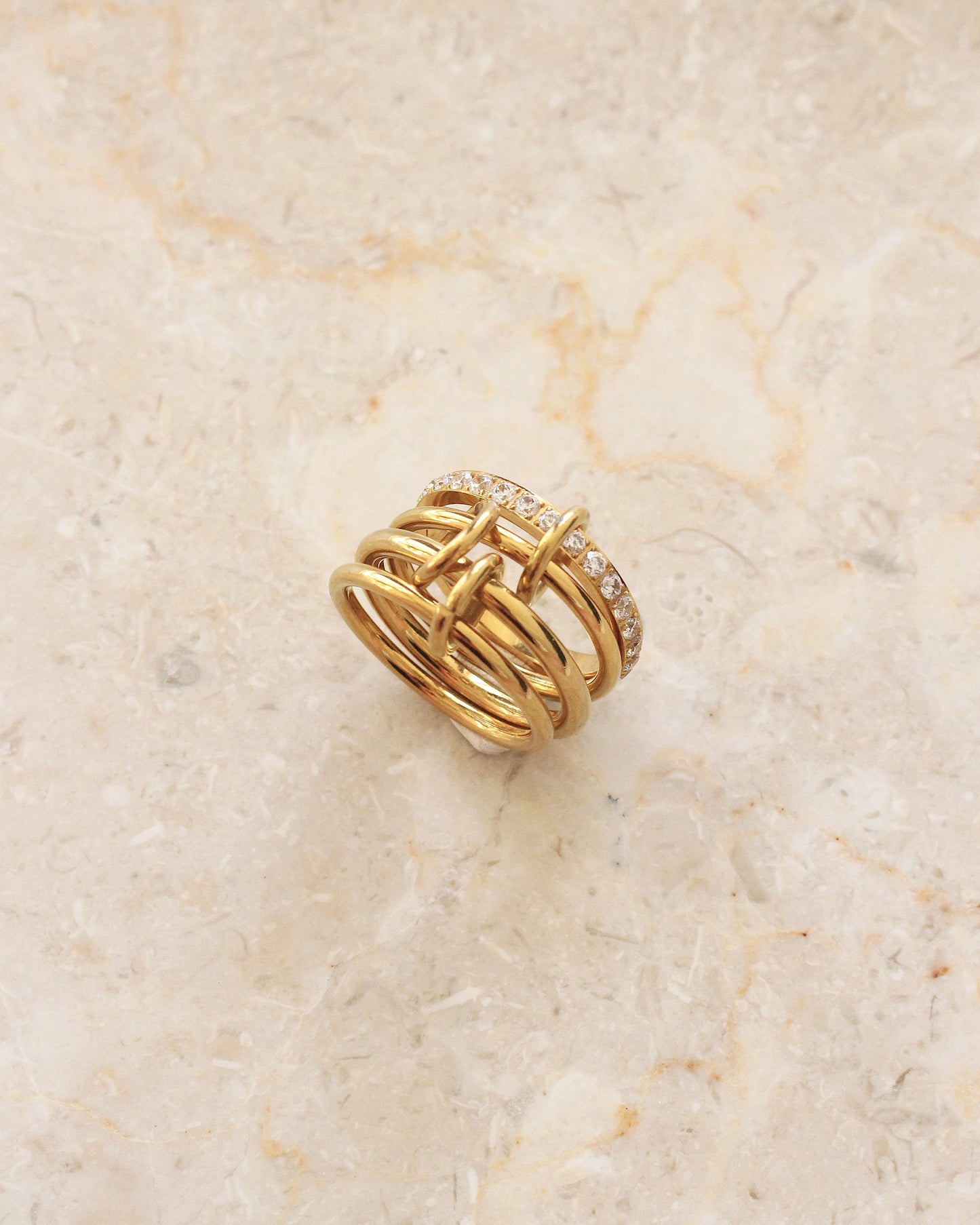 Monaco crystal ring