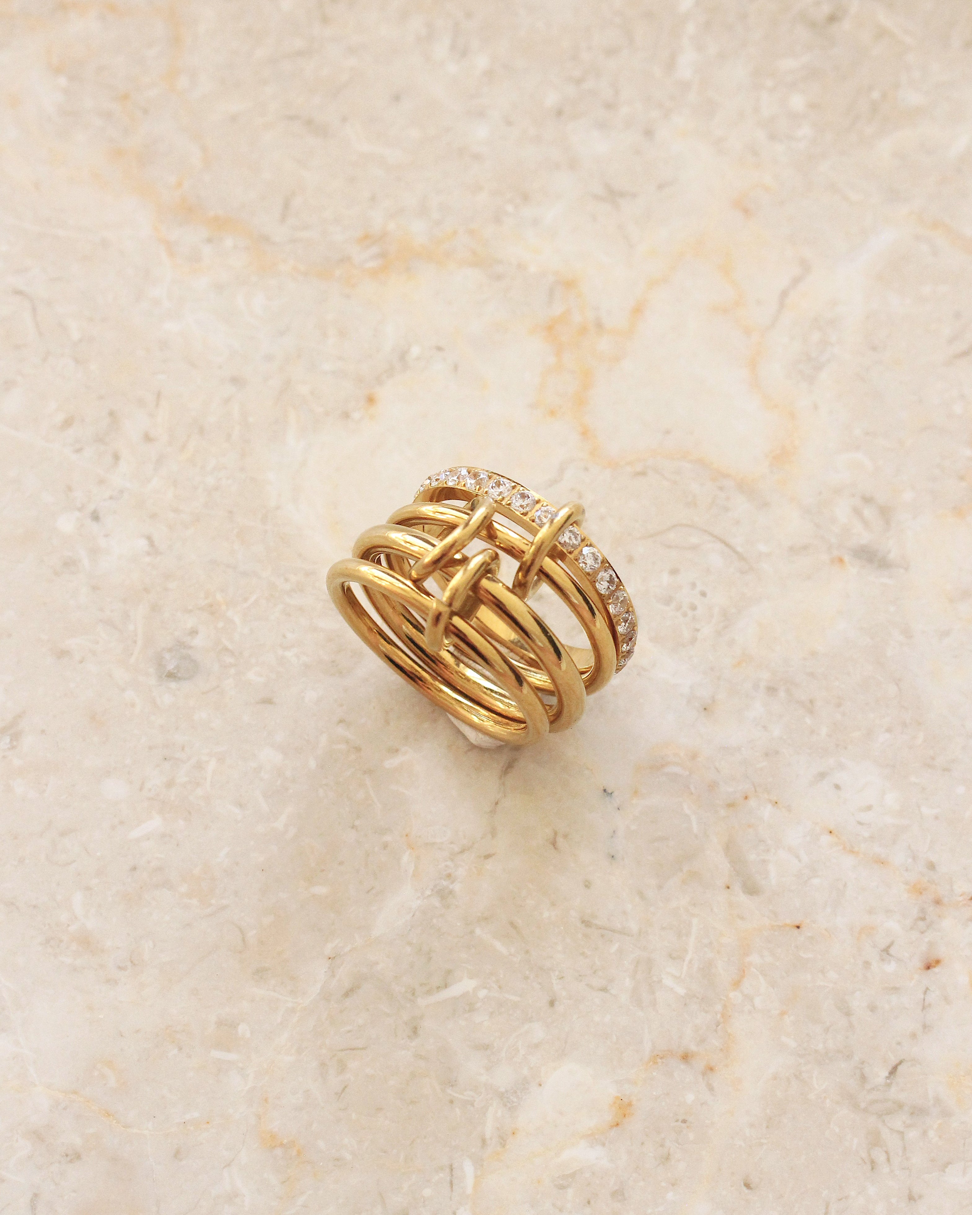 Monaco crystal ring