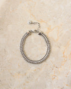 Tulum Crystal Bracelet Silver