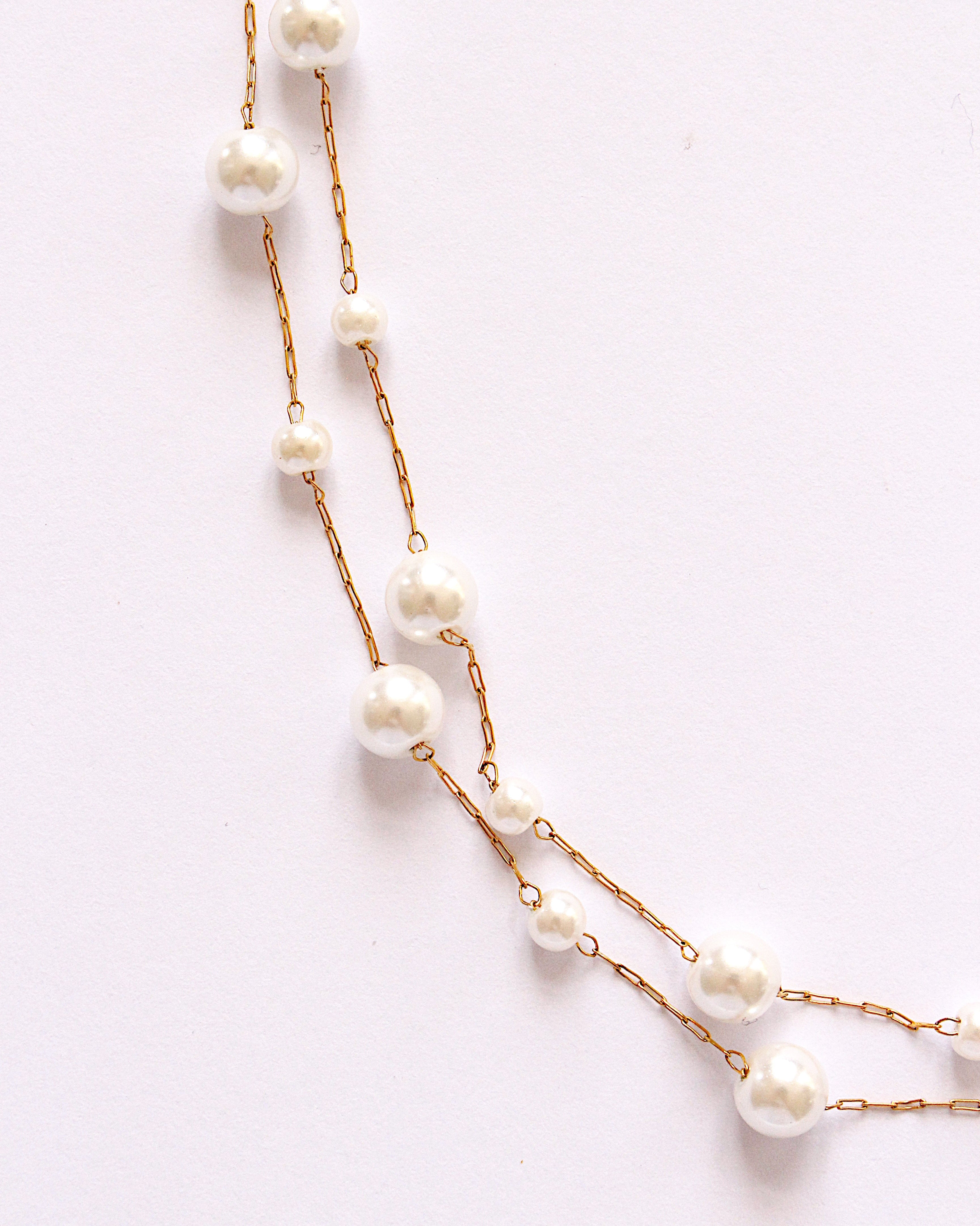 Antigua pearl layered choker necklace