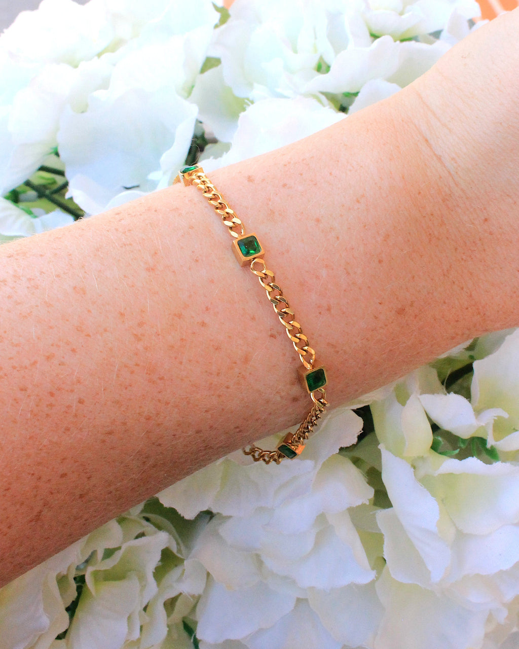 Ionian crystal bracelet gold