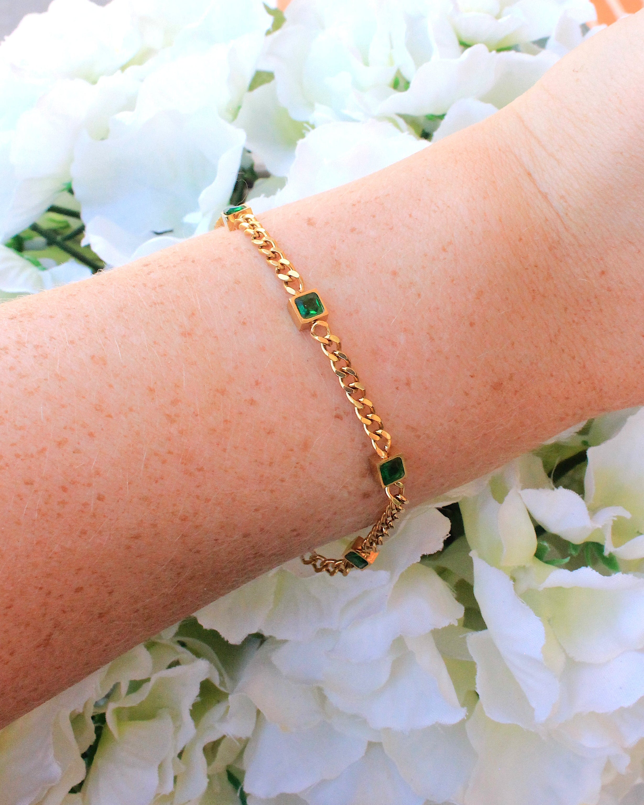 Ionian crystal bracelet gold